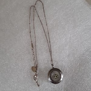 Origami Owl Siver Chain & Soccer Ball 10 Charm